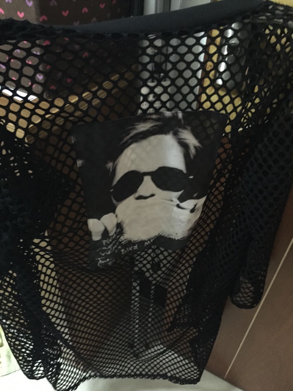 เสื้อคลุมตัวยาว แนวๆ แบบเกาหลี ตารางซีทรู เท่ๆ พร้อมส่ง ดำ