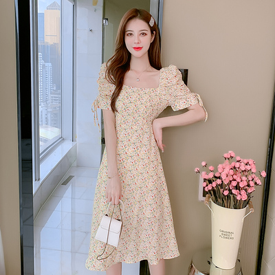 ชุดเดรสสั้น ชุดเดรสสั้นลายดอก ชุดเดรสสั้นวัยรุ่น By Meiyi women's clothing