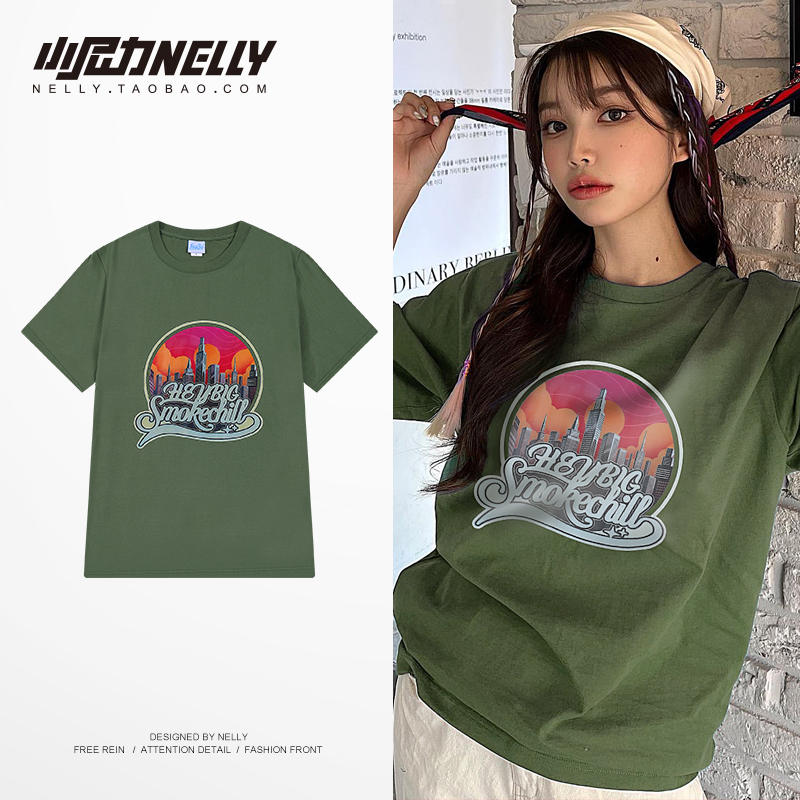 เสื้อยืดคอกลม ผู้ชาย เสื้อยืดผู้ชายเกาหลี เสื้อยืดเกาหลี แบรนด์ NELLY