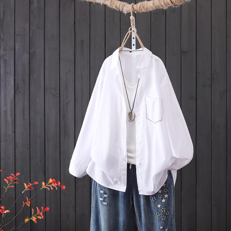 แบบเสื้อสวยๆ เสื้อผ้าฝ้ายลินิน เสื้อเชิ้ตผ้าลินิน