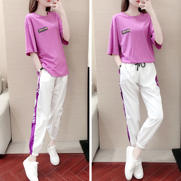 ชุดวอร์ม สูทเกาหลี Jumpsuit ชุดจั้มสูท ชุดเซท 2 ชิ้น ชุดกีฬาผู้หญิง ชุดออกกำลังกาย เสื้อกันหนาว ชุดวอร์มคู่