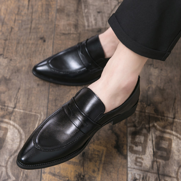 รองเท้าหนังผู้ชาย มีไซส์39-44 รองเท้าโลฟเฟอร์ชาย Slip-On Shoes