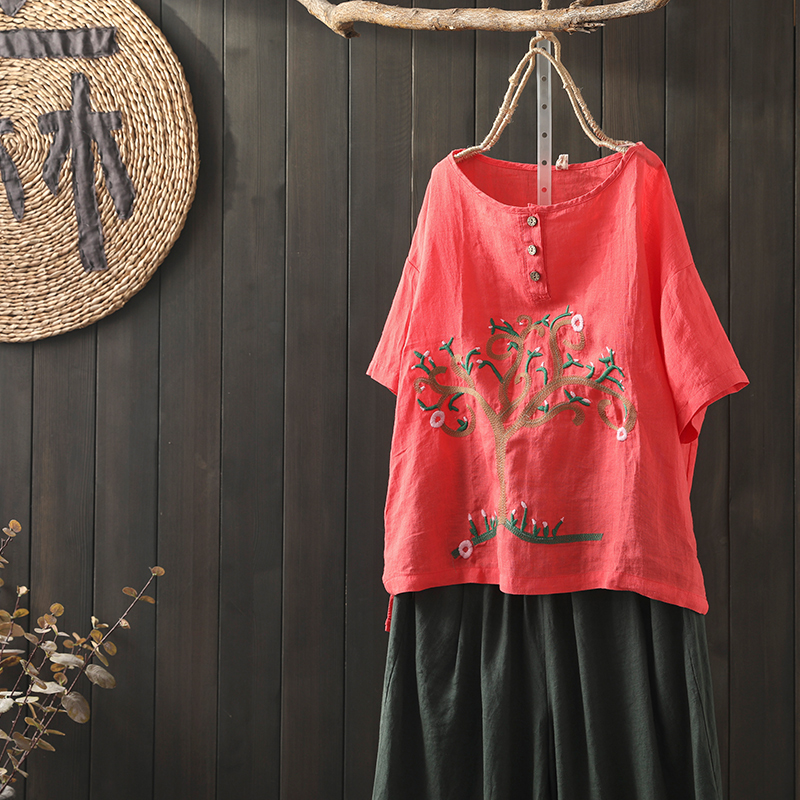 เสื้อผ้าฝ้าย ผ้าลินิน มีขนาดไซส์เดียว อกประมาณ100ซม.หรือประมาณ 40นิ้วขึ้นไป