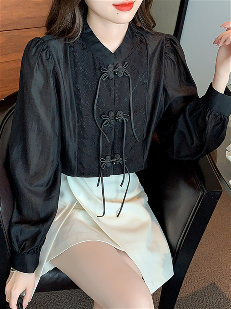 เสื้อลูกไม้ เสื้อเชิ้ตแขนยาว