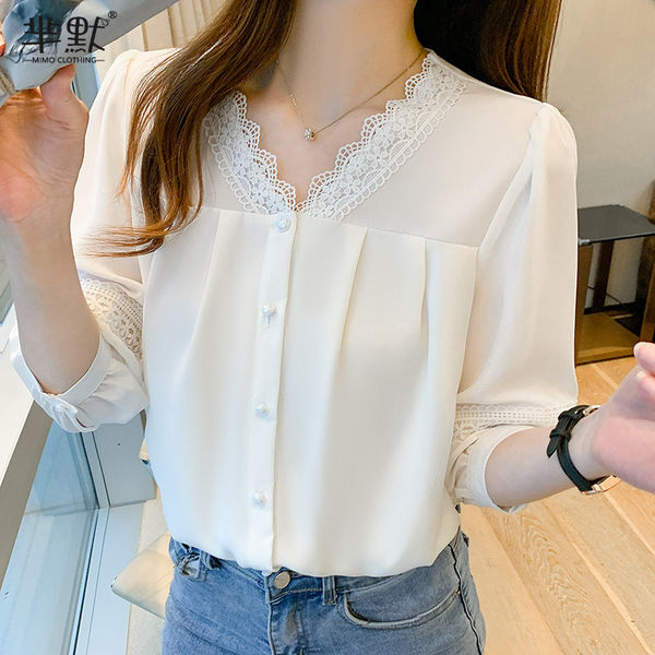 เสื้อชีฟองเกาหลี เสื้อชีฟองสวยๆ