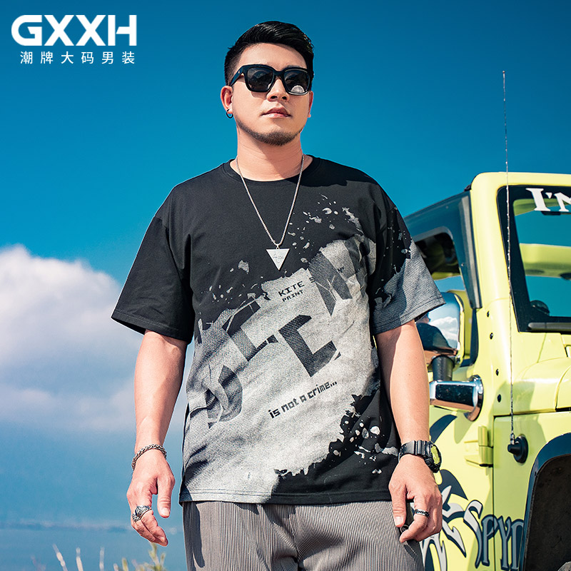 เสื้อยืดผู้ชายอ้วน S-5XL(อกเสื้อ39-51นิ้ว)