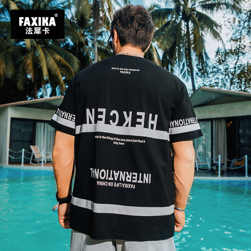 เสื้อยืดผู้ชายอ้วน S-5XL(อกเสื้อ39-51นิ้ว)