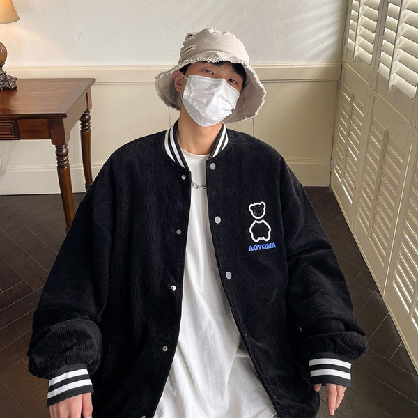เสื้อแจ็คเก็ตเบสบอล เสื้อคลุม เสื้อแขนยาวสไตล์เกาหลี