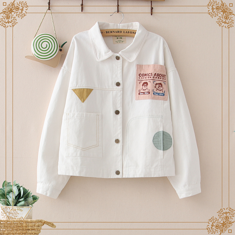 เสื้อกันหนาว เสื้อแจ็กเก็ตสไตล์ญี่ปุ่น น่ารัก สั่งเลย ส่งฟรีEMS