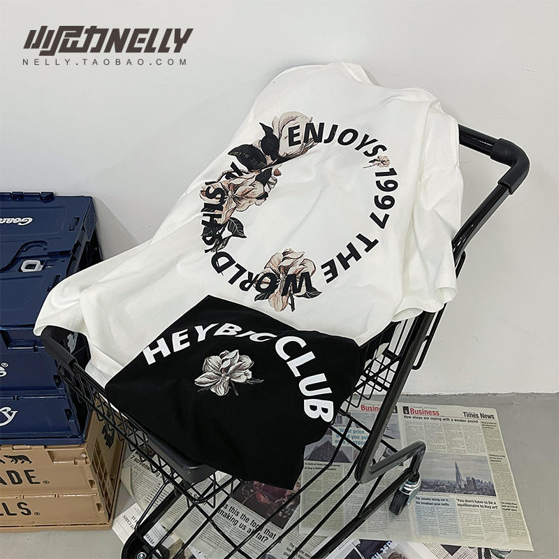 เสื้อยืดคอกลม ผู้ชาย เสื้อยืดผู้ชายเกาหลี เสื้อยืดเกาหลี แบรนด์ NELLY
