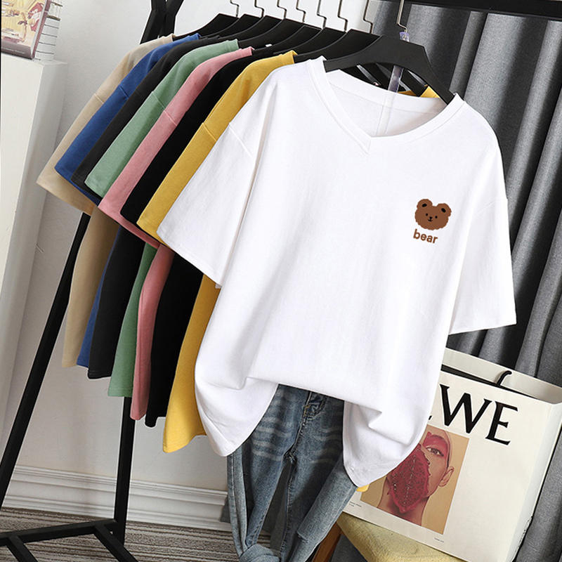 เสื้อโอเวอร์ไซส์เกาหลี เสื้อยืดพลัสไซส์ เสื้อยืดคนอ้วน เสื้อยืดโอเวอร์ไซส์ผู้หญิง