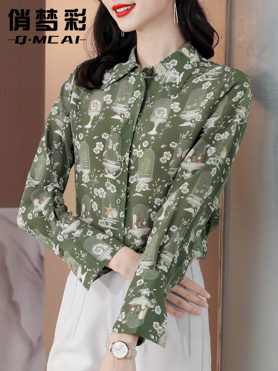 เสื้อเชิ้ต เสื้อเชิ้ตชีฟอง ลายสวยๆฟรีค่าส่ง