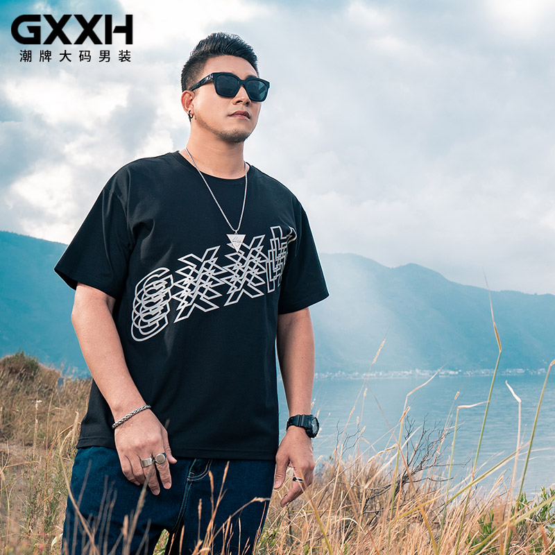 เสื้อยืดผู้ชายอ้วน S-5XL(อกเสื้อ39-51นิ้ว)