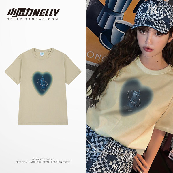 เสื้อยืดคอกลม ผู้ชาย เสื้อยืดผู้ชายเกาหลี เสื้อยืดเกาหลี แบรนด์ NELLY