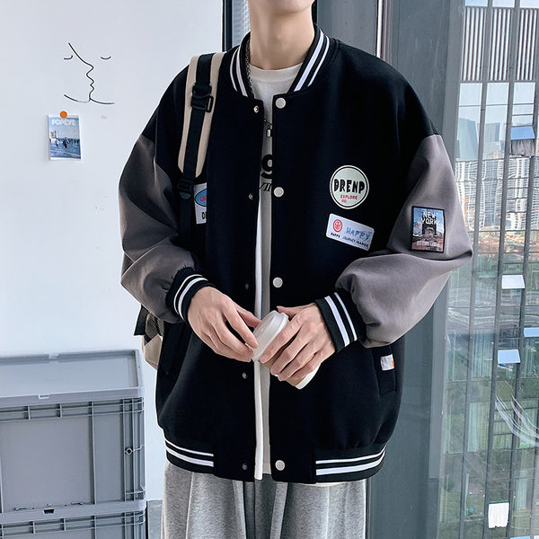 เสื้อแจ็คเก็ตเบสบอล เสื้อคลุม เสื้อแขนยาวสไตล์เกาหลี