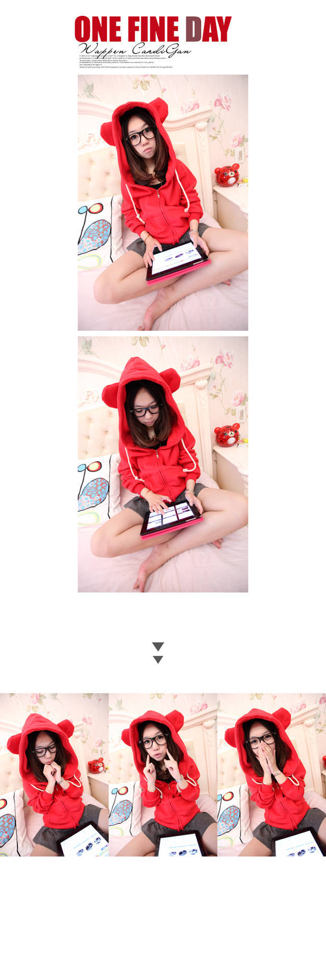 เสื้อกันหนาวฮู้ดดี้ แฟชั่นเกาหลี หูหมี น่ารัก ราคาโดนๆ เลือกสีที่ชอบด้านในเลยจ้า