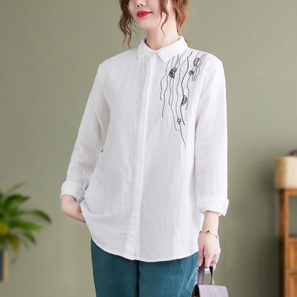 เสื้อลินิน แบบเสื้อสวยๆ เสื้อผ้าฝ้ายลินิน เสื้อเชิ้ตผ้าลินิน BY LININ