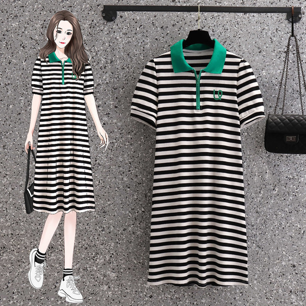 เดรสคนอ้วน เดรสสาวอวบ ชุดเดรสคนอ้วนวัยรุ่น BY PLUS SIZE Girl