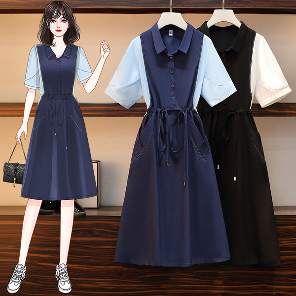 ชุดเดรสคนอ้วนวัยรุ่น เดรสสาวอวบ เดรสคนอ้วน BY PLUS SIZE Girl