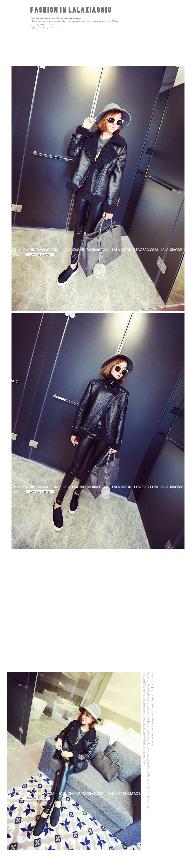 แจ็คเก็ตหนังเนื้อเรียบ บุผ้าขนแกะด้านใน อุ่นมากๆ ทรงสวย เท่ ดูดี เก๋ไก๋ พร้อมส่งเลยจ้า black