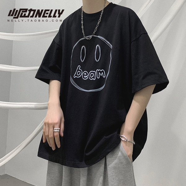 เสื้อยืดคอกลม ผู้ชาย เสื้อยืดผู้ชายเกาหลี เสื้อยืดเกาหลี แบรนด์ NELLY