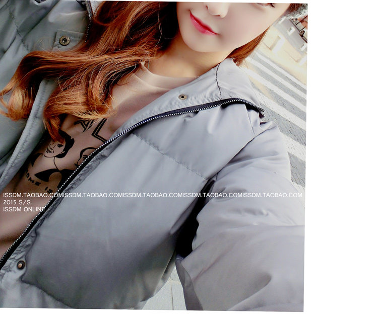 เสื้อกันหนาว สีเทา ตัวยาว ผ้าร่มกันลม บุนวมนุ่ม ซิปและกระดุมหน้า พร้อมส่งจ้า