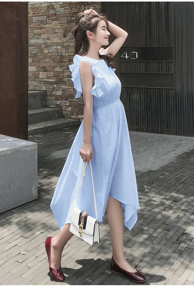 Dress4658 Maxi Dress เดรสยาวแขนระบายผูกโบว์หลัง เอวยางยืด ผ้าโพลีเกรดพรีเมียมเนื้อดีหนามีน้ำหนักทิ้งตัว งานสวยดีเทลดีงาม โทนสีพาสเทลสวยหวานละมุน ใส่เที่ยวใส่ชิลด์ ชุดเดียวเอาอยู่ มี 2 สี ฟ้า, ชมพู