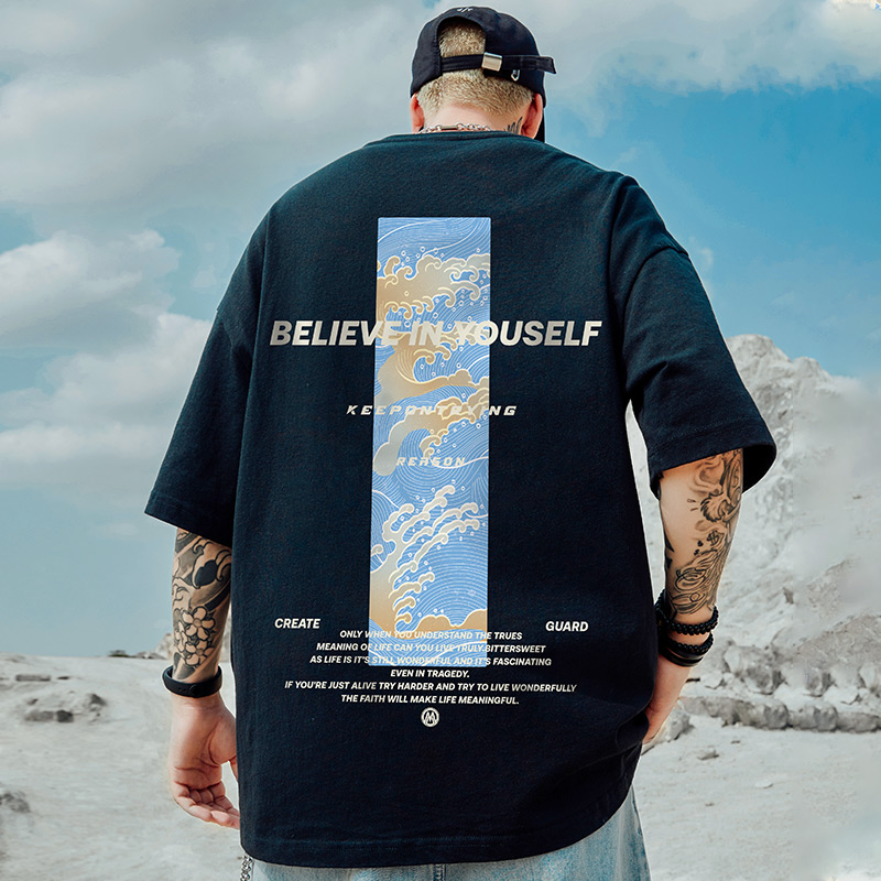 เสื้อยืดผู้ชายอ้วน S-5XL(อกเสื้อ39-51นิ้ว)