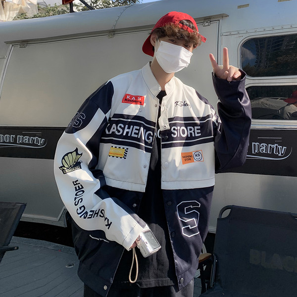 เสื้อแจ็คเก็ตเบสบอล เสื้อคลุม เสื้อแขนยาวสไตล์เกาหลี