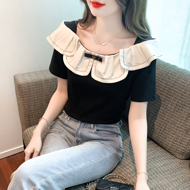 เสื้อผ้าวัยรุ่นเกาหลี เสื้อยืดวัยรุ่นผู้หญิง มีขนาด S M L XL