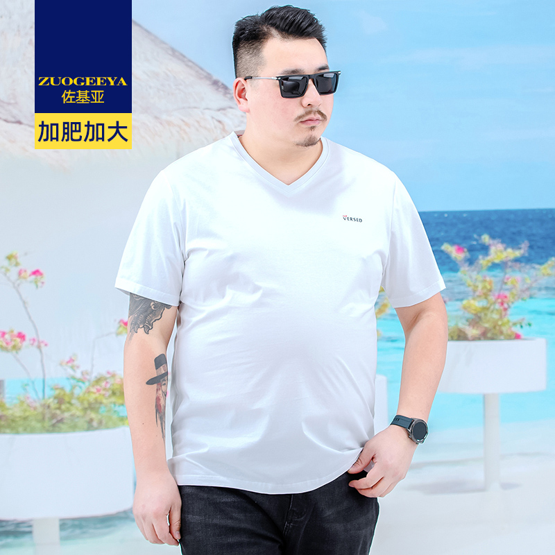 เสื้อยืดผู้ชายอ้วน XL-8XL น้ำหนักผู้สวม 60-150 กิโลกรัม