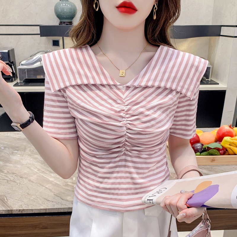 เสื้อผ้าวัยรุ่นเกาหลี เสื้อยืดวัยรุ่นผู้หญิง มีขนาด S M L XL