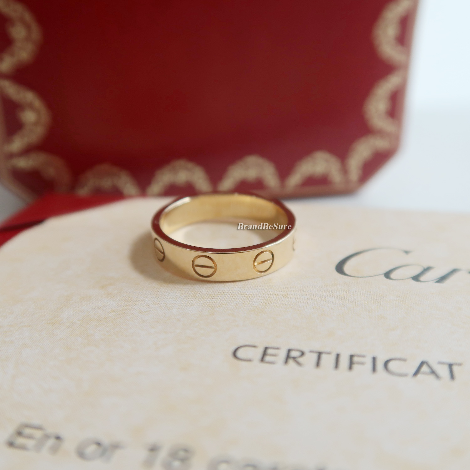 Cartier Yellow Gold Love Small Rings Size : 48