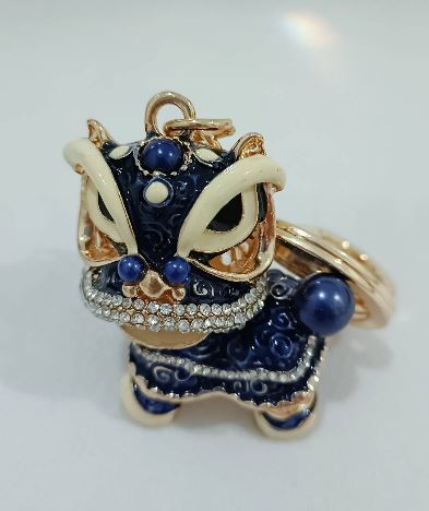 ต้อนรับวันตรุษจีน ปีใหม่ ด้วย ของขวัญ พวงกุญแจ สิงห์โต สีฟ้า ติดเพชร สุดหรู ของขวัญพวงกุญแจ 587495