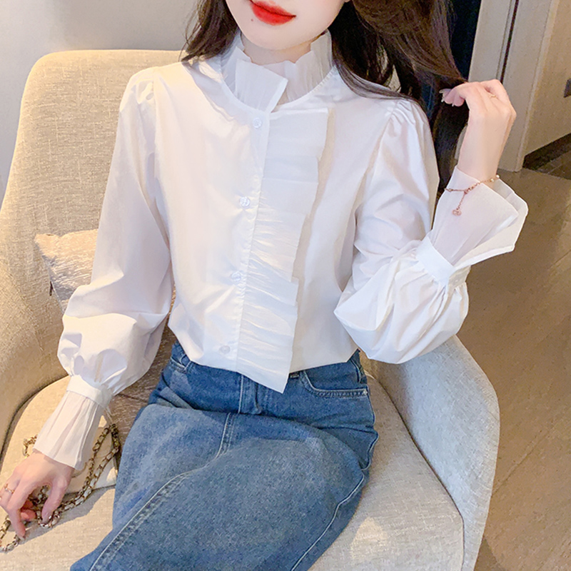 เสื้อเชิ้ตผู้หญิงใส่ทํางาน 390 บาทต่อชิ้น ฟรีค่าจัดส่ง