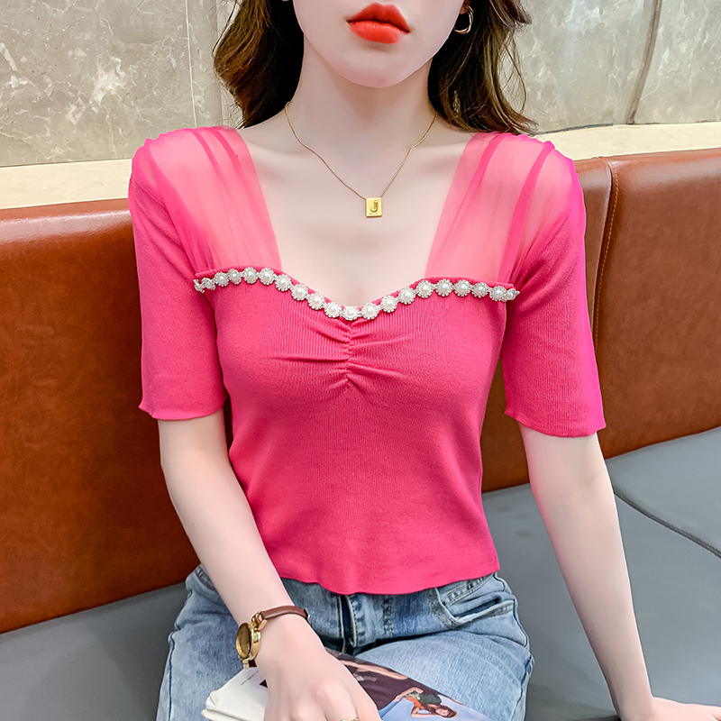 เสื้อผ้าวัยรุ่นเกาหลี เสื้อยืดวัยรุ่นผู้หญิง มีขนาด S M L XL