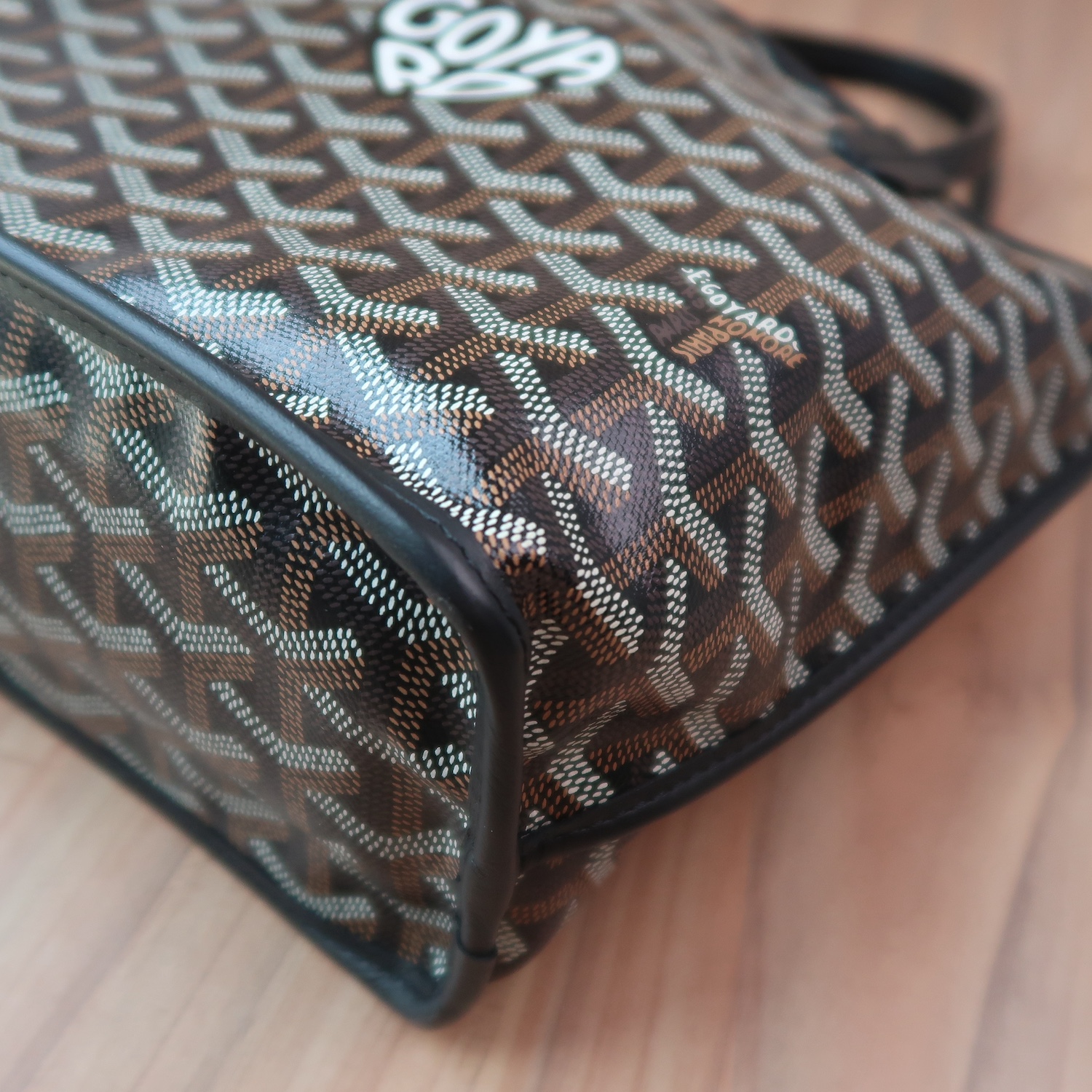 Goyard Black Monogram Heart Anjou Mini Bag (Full Set 2024)