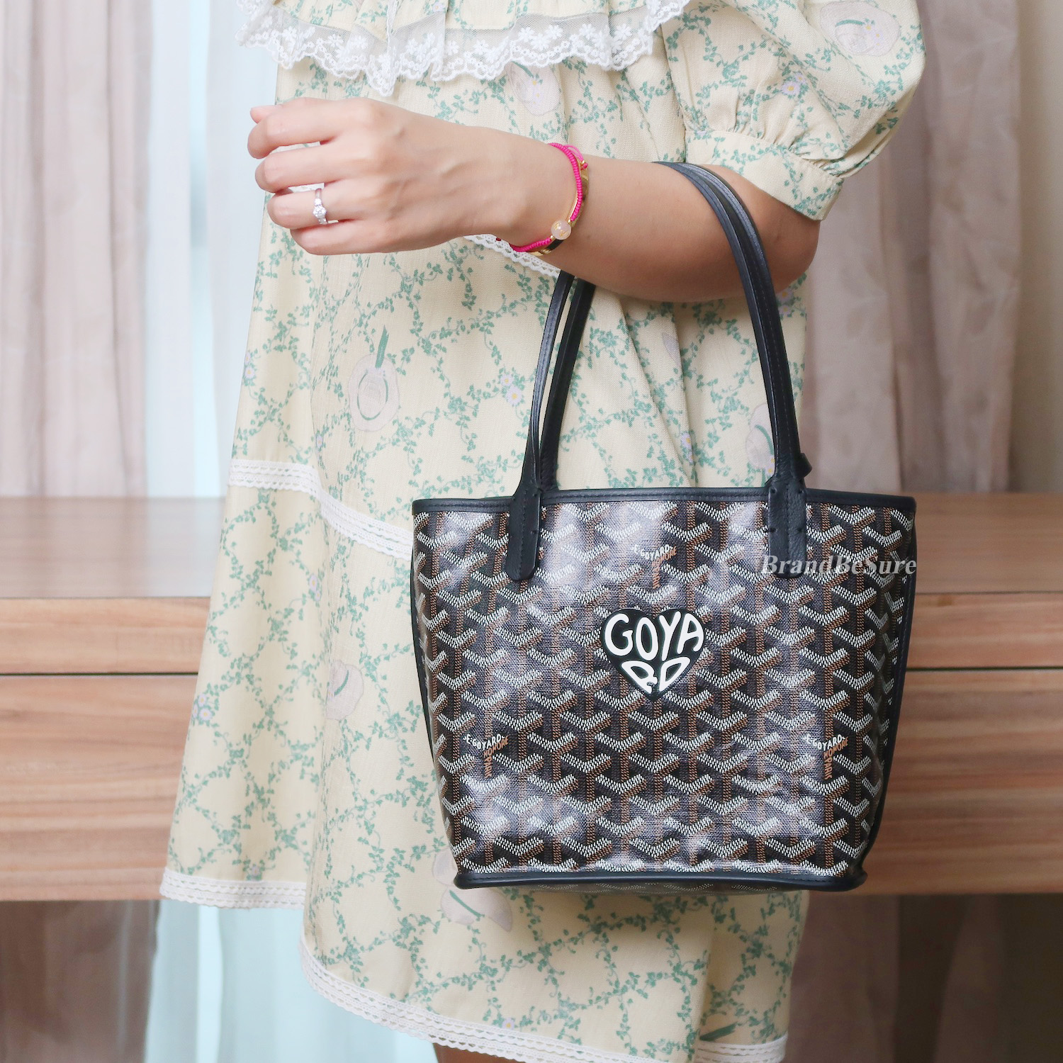 Goyard Black Monogram Heart Anjou Mini Bag (Full Set 2024)