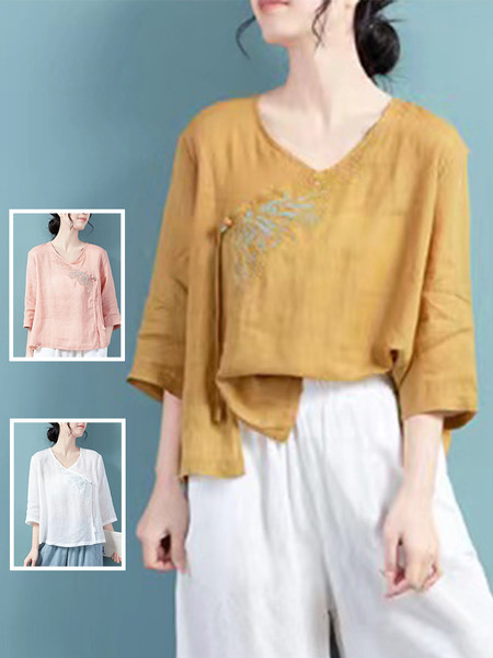 เสื้อลินิน เสื้อผ้าฝ้ายลินิน เสื้อเชิ้ตผ้าลินิน