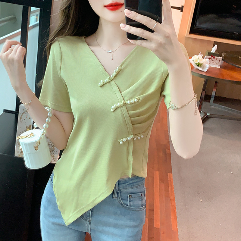 เสื้อผ้าวัยรุ่นเกาหลี เสื้อยืดวัยรุ่นผู้หญิง มีขนาด S M L XL