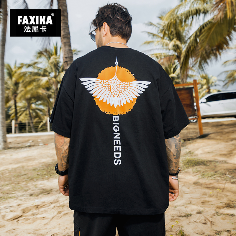 เสื้อยืดผู้ชายอ้วน S-5XL(อกเสื้อ39-51นิ้ว)