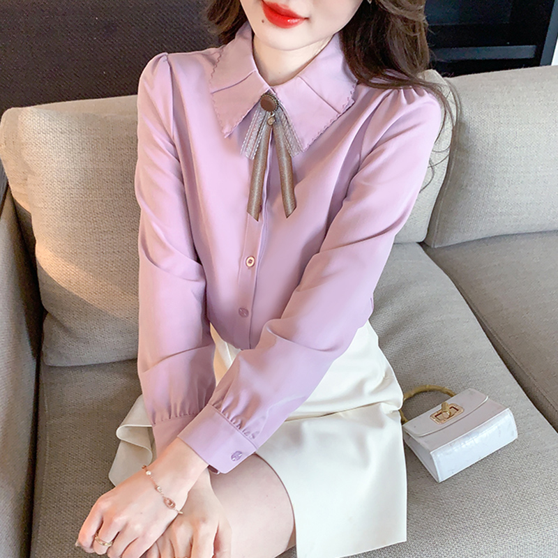 เสื้อเชิ้ตผู้หญิงใส่ทํางาน 390 บาทต่อชิ้น ฟรีค่าจัดส่ง