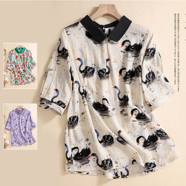 เสื้อลินิน เสื้อผ้าฝ้ายลินิน เสื้อเชิ้ตผ้าลินิน