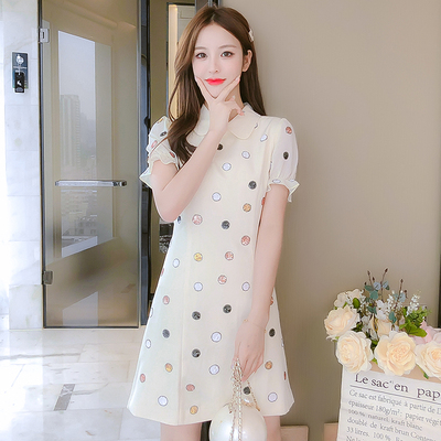 เดรสวัยรุ่น เดรสลูกไม้ชีฟอง By Meiyi women's clothing