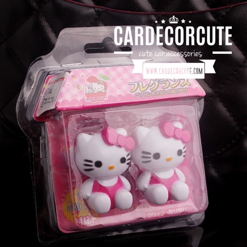 HELLO KITTY - น้ำหอมปรับอากาศ คลิปหนีบติดแอร์รถยนต์