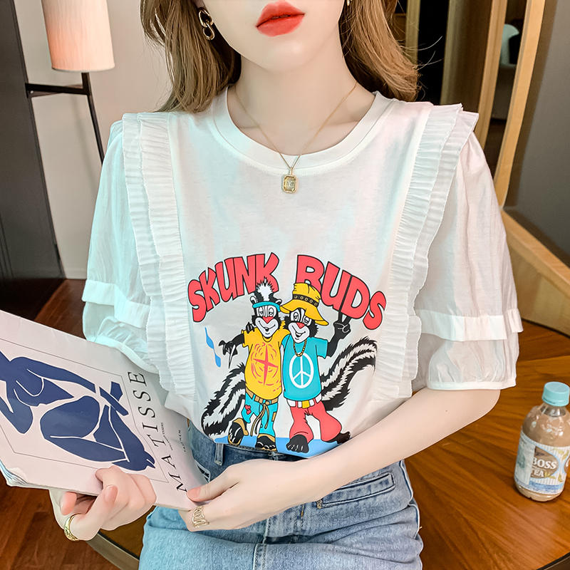 เสื้อยืดวัยรุ่นน่ารักๆ เสื้อวัยรุ่นแขนสั้น เสื้อผ้าวัยรุ่นเกาหลี แบรนด์ Wiyike