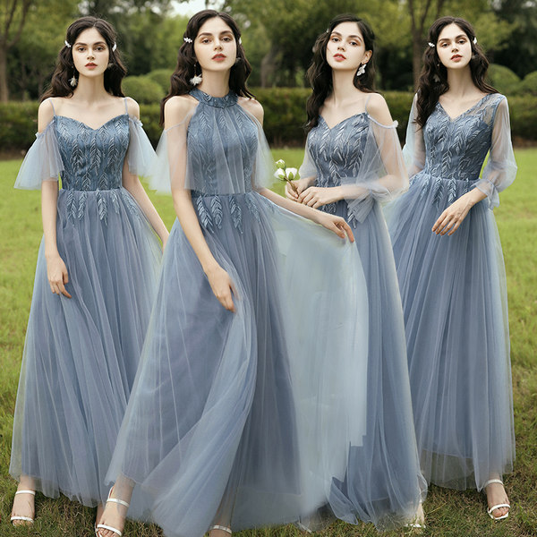 ชุดเพื่อนเจ้าสาวสีฟ้า ชุดเพื่อนเจ้าสาว ชุดไปงานแต่งงาน