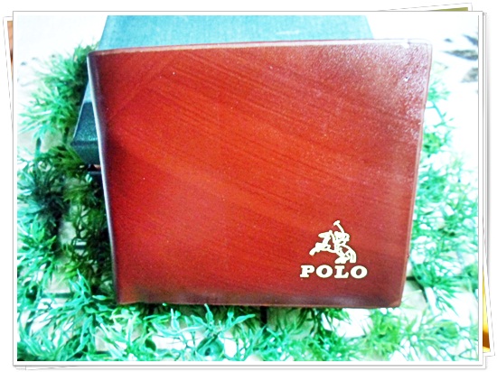 กระเป๋าสตางค์ Polo ใบสั้น สีน้ำตาลลายไม้ หนังแท้ ช่องใส่บัตร ได้เยอะ กระเป๋าสตางค์ผู้ชาย ของขวัญ ให้แฟน สุดหรู p1014