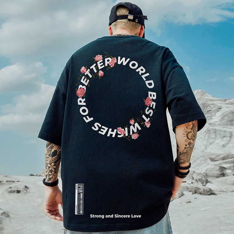 เสื้อยืดผู้ชายอ้วน S-5XL(อกเสื้อ39-51นิ้ว)