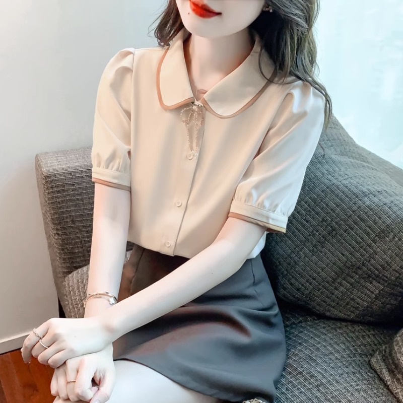 เสื้อเชิ้ตผู้หญิงแขนยาว เสื้อเชิ้ตผู้หญิงใส่ทํางาน 390 บาทต่อชิ้น ฟรีค่าจัดส่ง